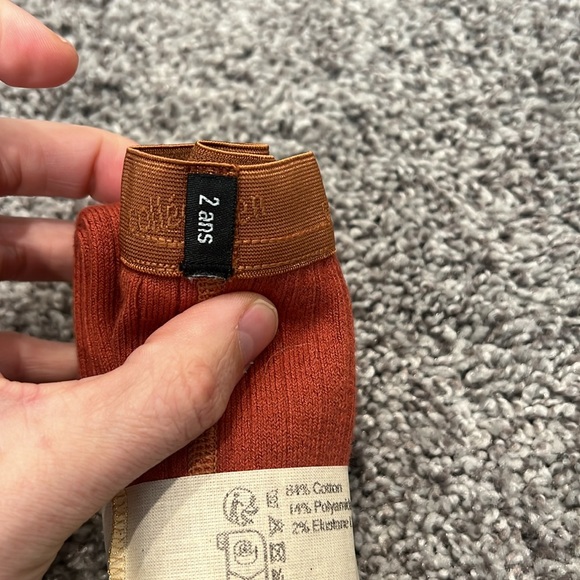 NWT Collégien Louise Tights in Rust Color Sz 2 - Picture 3 of 3